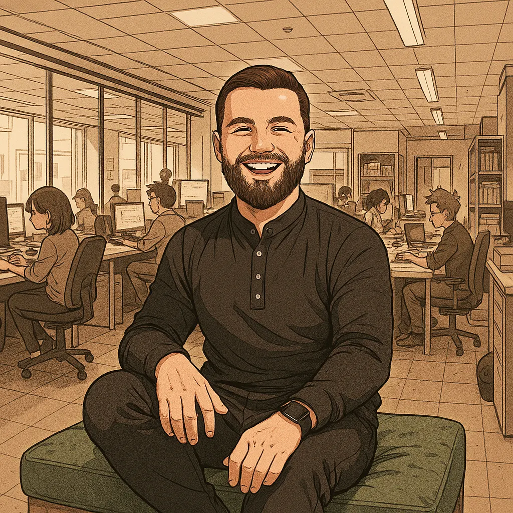 Mustafa in Manga stijl