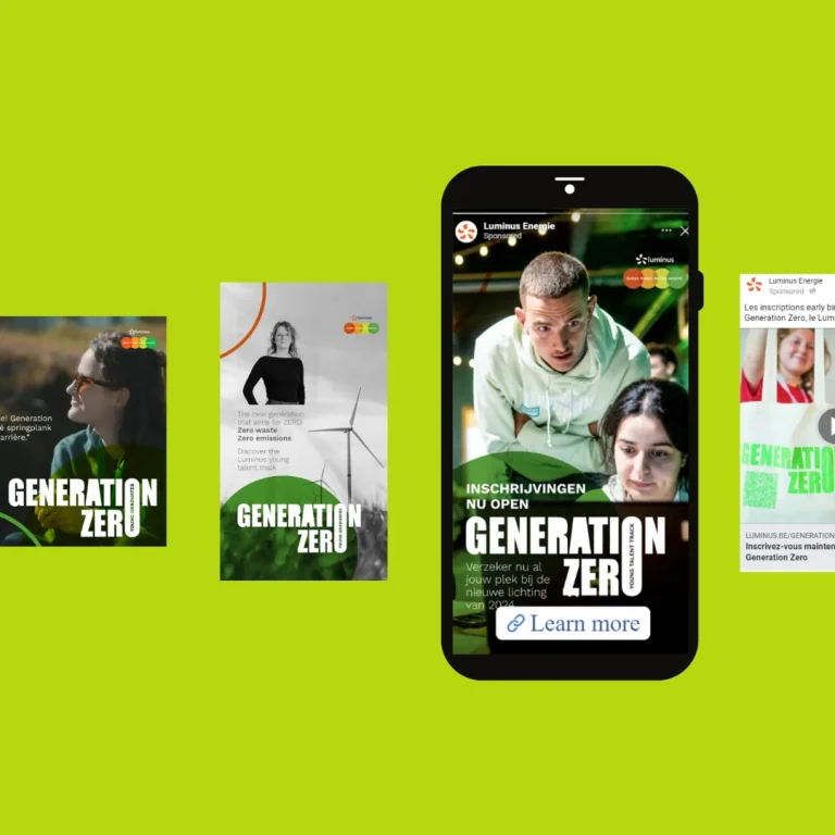 Campagnebeeld Luminus Generation Zero