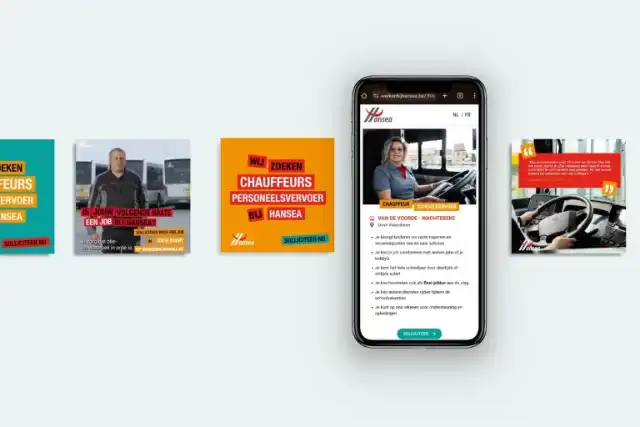 Collega met megafoon