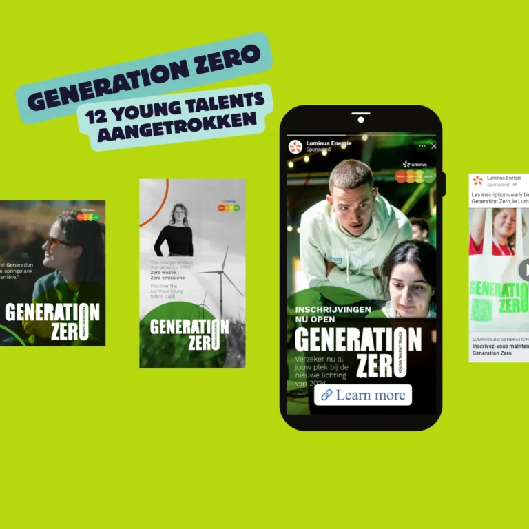 Campagnebeeld Luminus Generation Zero